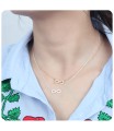 Shinny Infinity Shaped Necklaces Line SPE-749